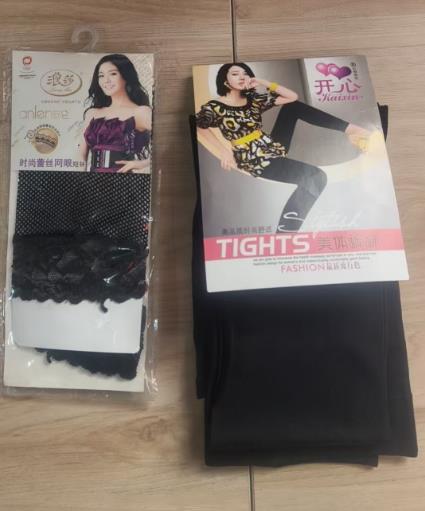 美体裤袜＋时尚蕾丝网眼短袜